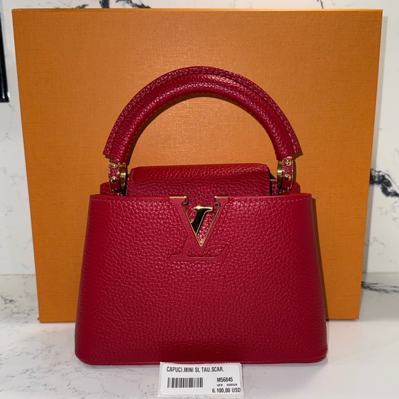 Louis Vuitton Mini Capucines Scarlet Red - Picture 8 of 16